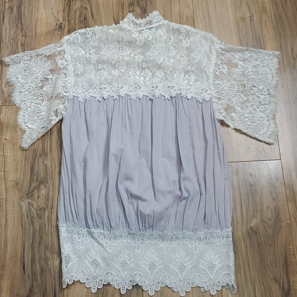 Jessica McClintock Vintage Peasant Blouse - Picture 8 of 16